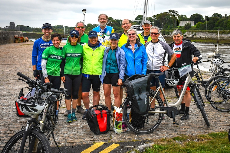 12 cycling veterans at trip's end
