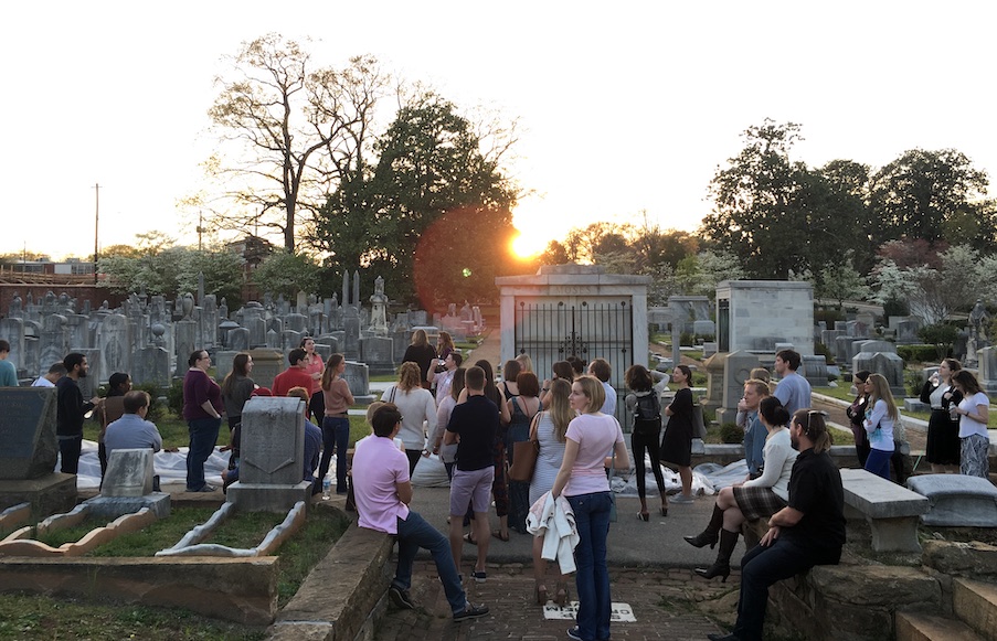 Cemetery Sundown Gathering