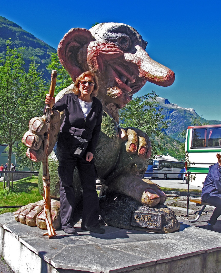 Troll Statue in Geiranger