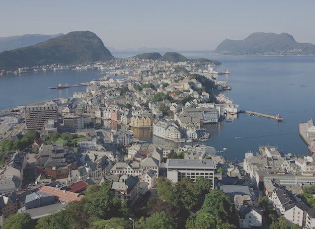 Norwegian town of Alesund