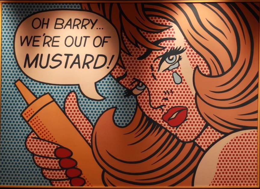 "Barry, We're Out of Mustard" by Roy Lichtenstein