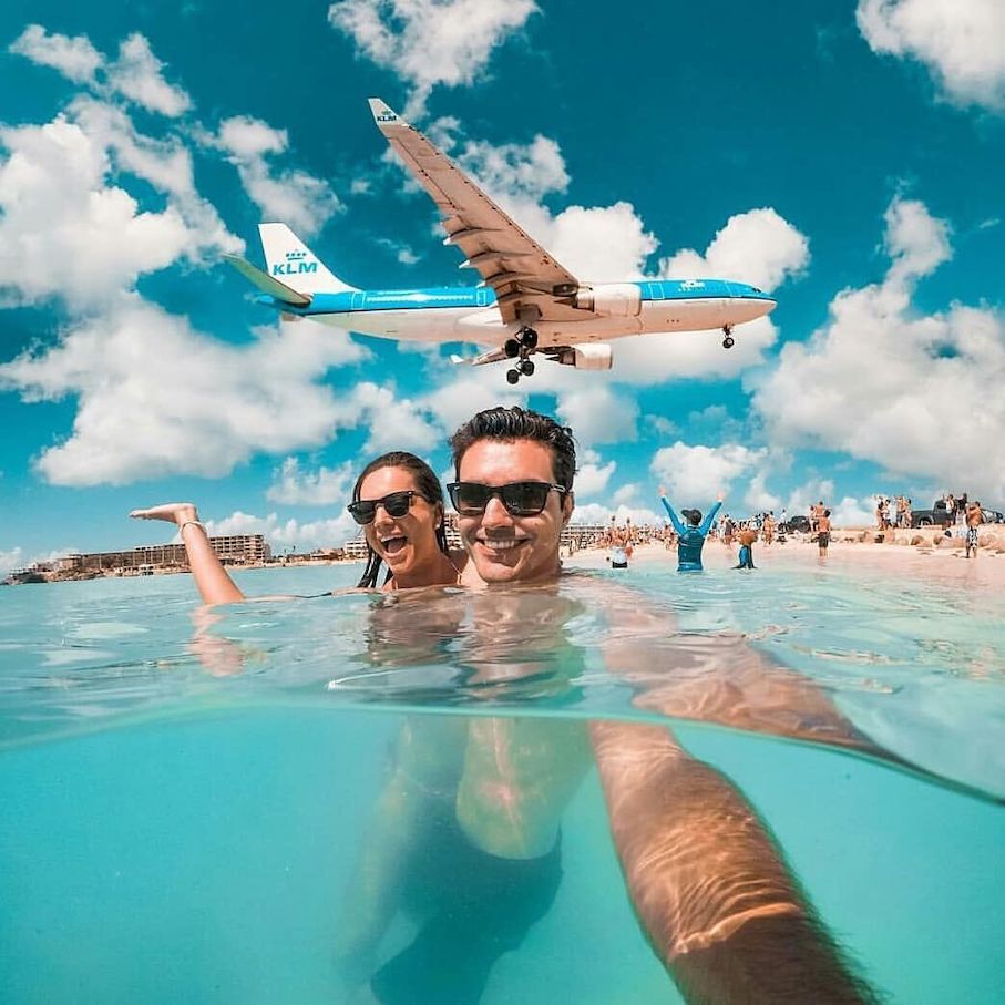 Party hearty on Sunset Beach at the edge of Princess Juliana Airport on St. Maarten