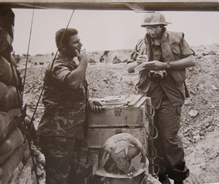 DeVoss battlefield interview in Saigon Vietnam