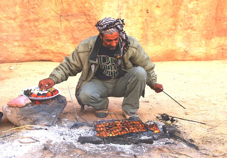 Bedouin barbacue at Wadi Rum