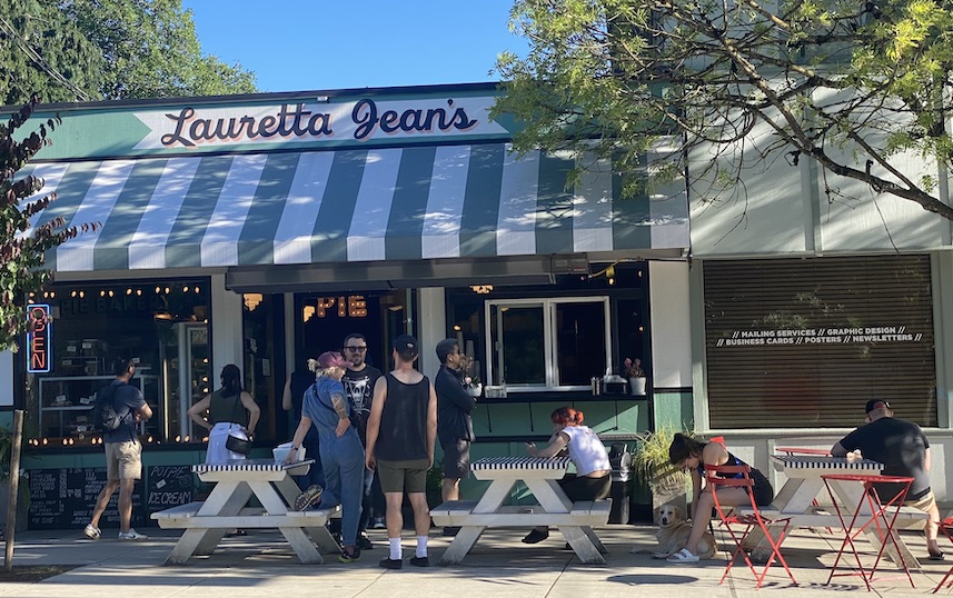 Loretta Jean's ice cream on Division Street