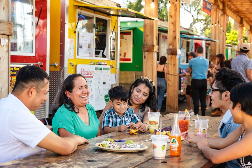 Portland Mercado features excellent food from a number od Hispanic countries. 