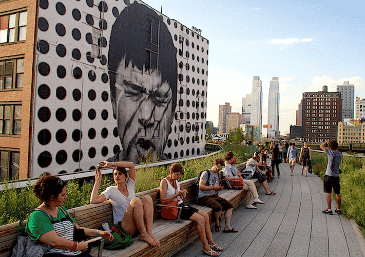 New York's High Line park in Manhattan