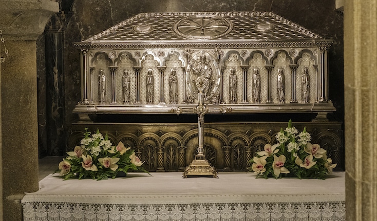 Santiago de Compostela, Galicia reliquary purported to contain the bones of Saint James the Apostle