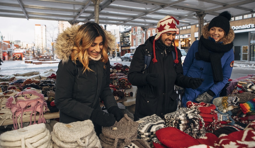 Ottawa street vendors sell woolen items