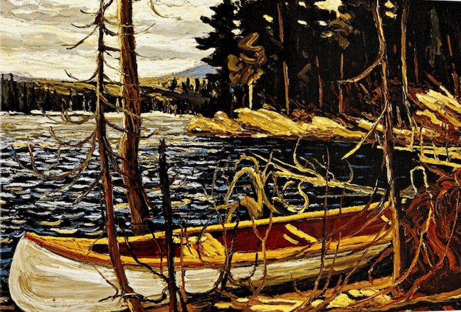 "The Canoe," a painting by Group of Seven artist Tom Thompson