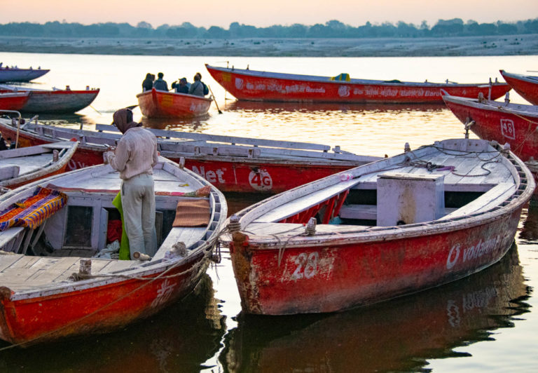 Boats on Ganges River