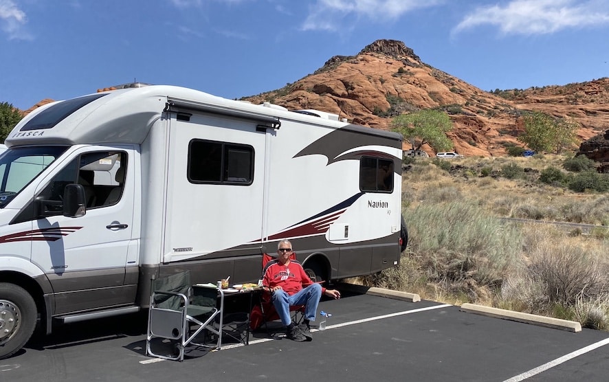 Mike Schumacher enjoying the scenery