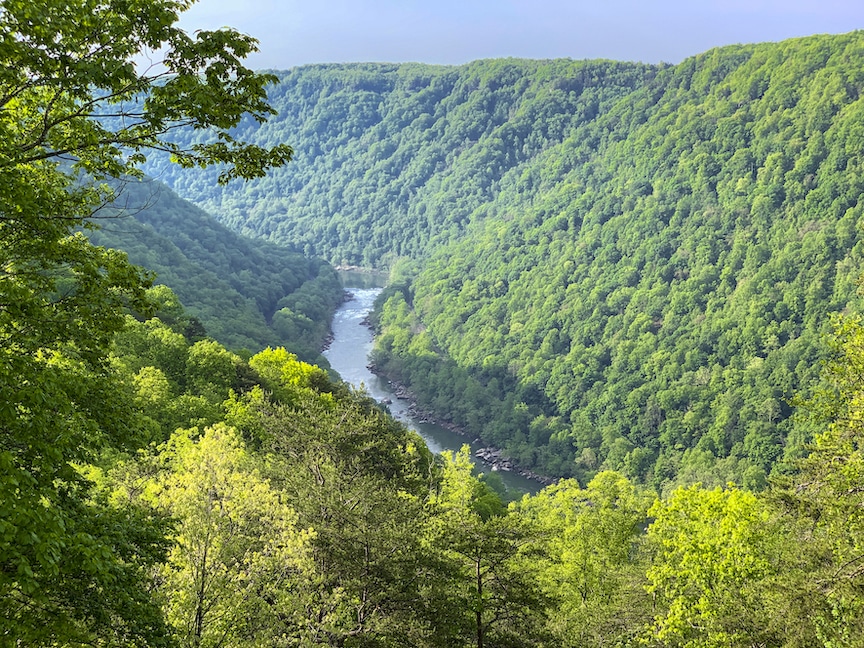 West Virginia, New River Gorge from the National Park Visitor Center
