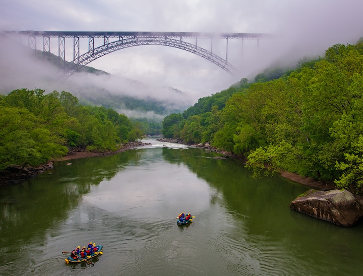 New River Gorge Bridge over the New River