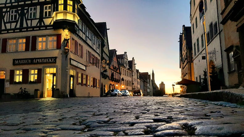 Rothenburg above the Tauber River