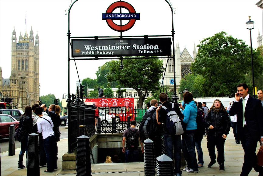 City of Westminster tube stop