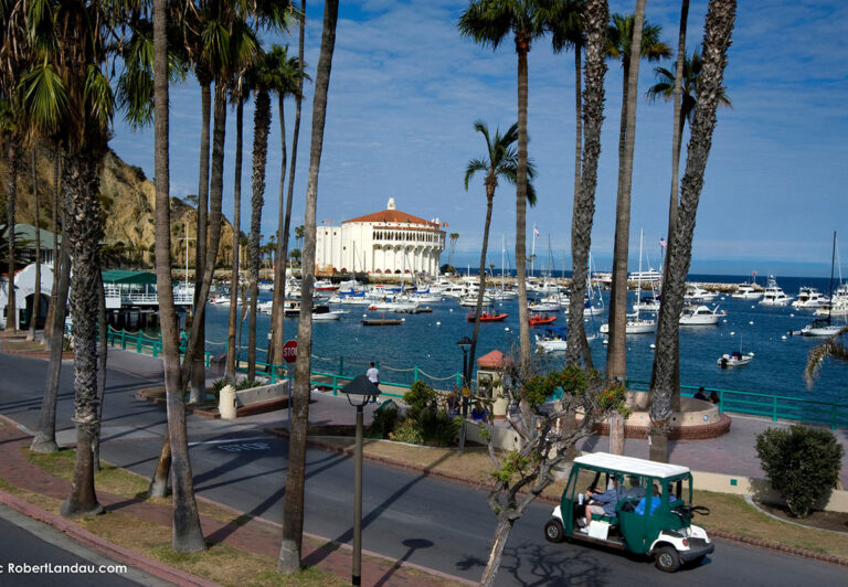 It’s easy to forget that Catalina Island with its boat harbor, charming small-town atmosphere and historic Art Deco Casino, is also part of L.A. County. Catalina, and its main town Avalon, is a short ferry boat ride from the mainland and it boasts several scenic beaches of its own.