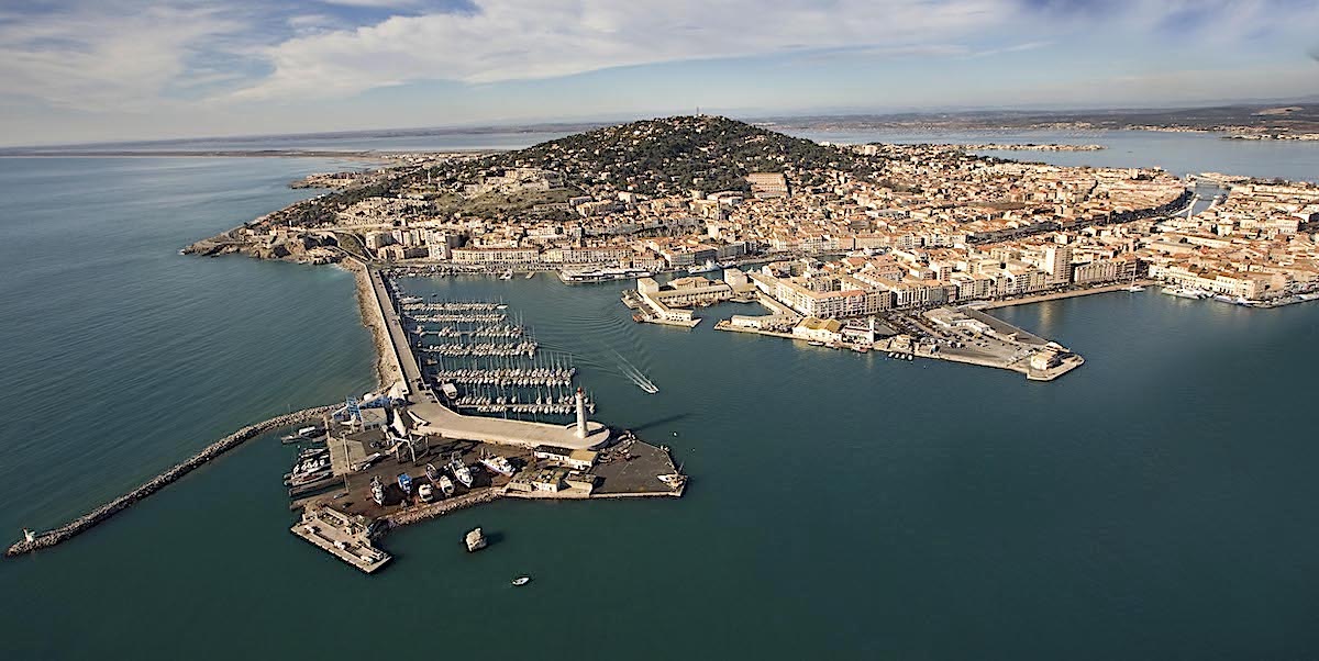 aerial view of Sete