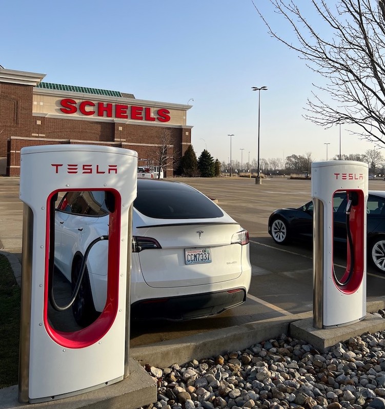 Charging station near Route 66