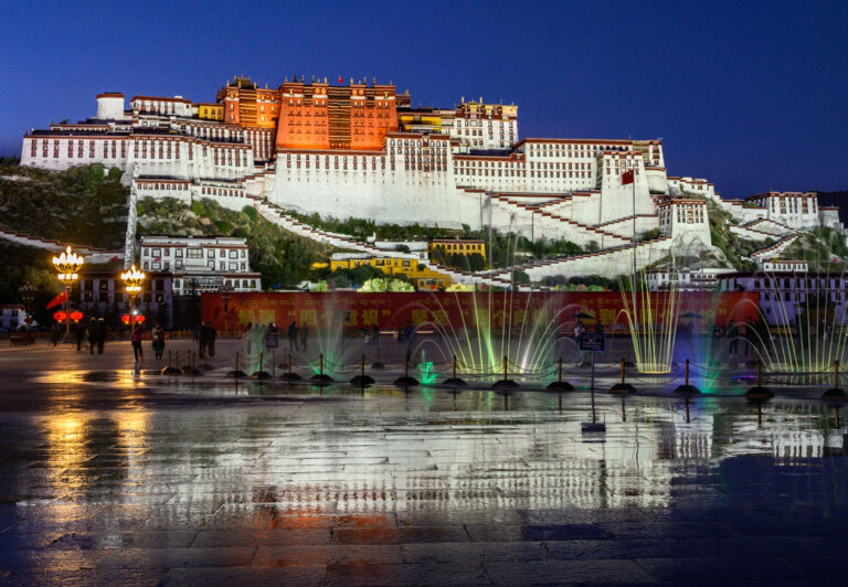 The magnificent Potala, a World Heritage Site and the highest palace in the world, was the winter home of the Dalai Lamas from 1649 to 1959. Located in Lhasa, Tibet, today it’s a museum with more than 1,000 rooms and 10,000 painted scrolls.