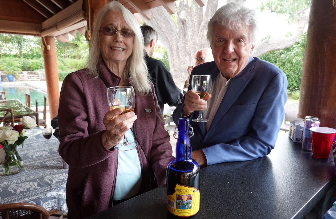 Mead, like this honey wine variety from Redstone Meadery, is often served today at backyard gatherings in Southern California.