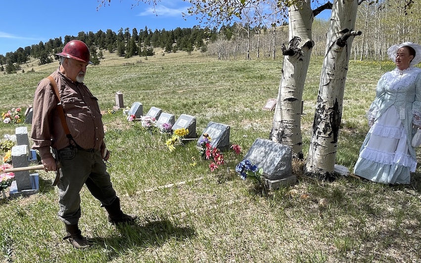 Colorful citizens of Cripple Creek, Colorado rise from the dead once a year to tell their tales of life in an earlier age.