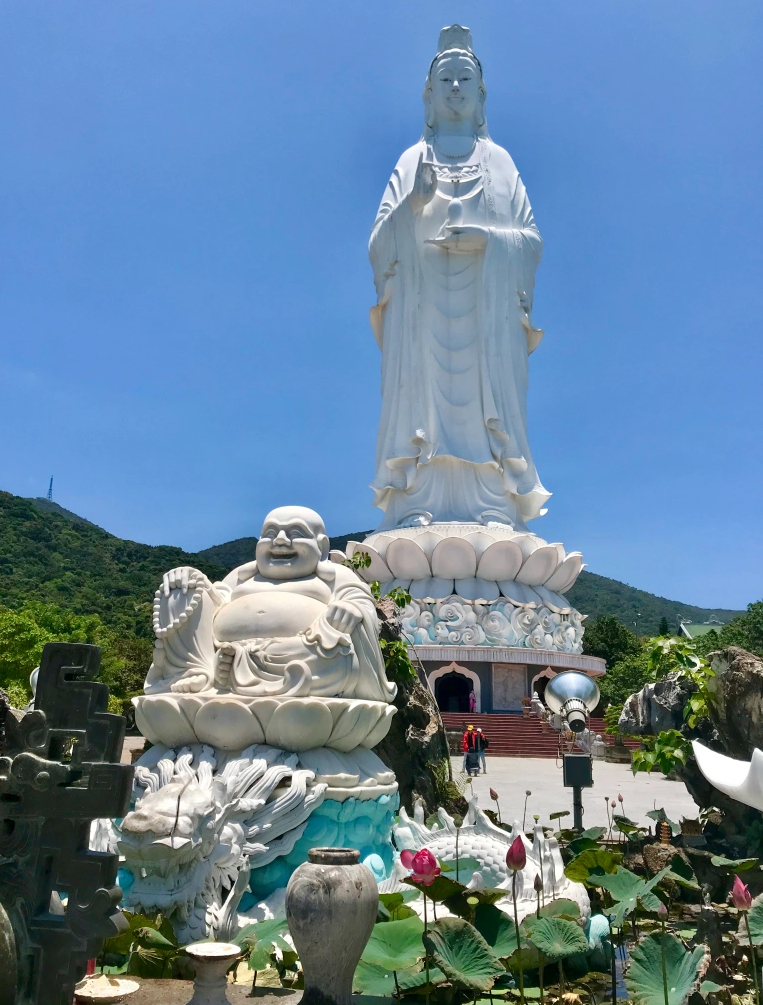 Quan Am, the goddess of mercy, often is called "the Lady Buddha" in Vietnam.