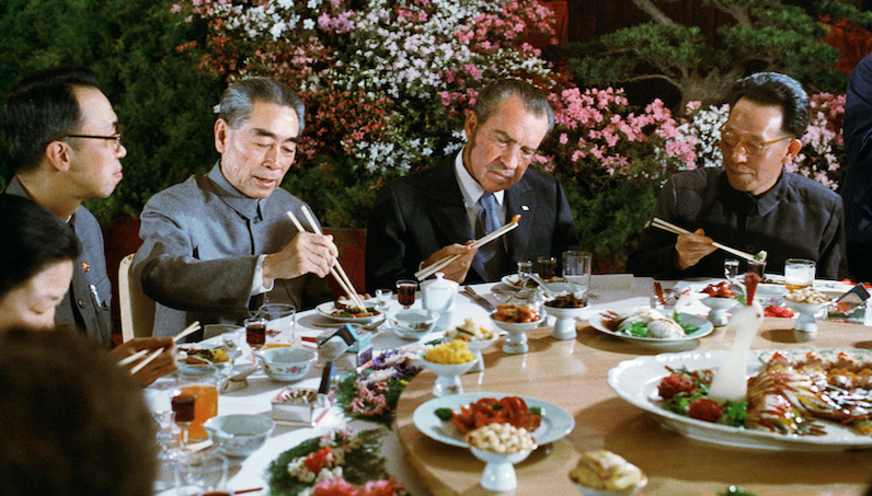The famous Shanghai banquet at which President Richard Nixon ate Chinese food with Premier Chou En-Lai was not just a political event, but a huge publicity boon to Chinese restaurants in America.