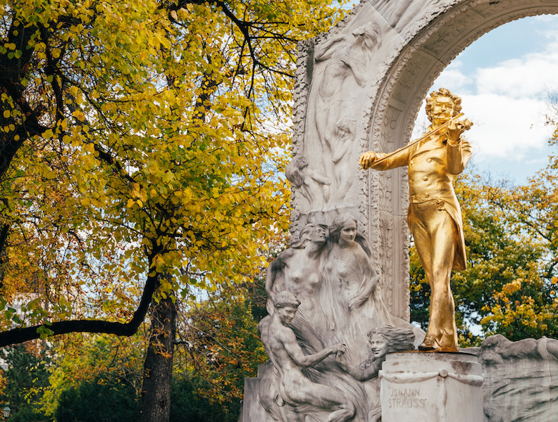 Johann Strauss monument, Stadtpark