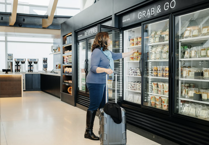 United's Grab & Go lounge in Denver