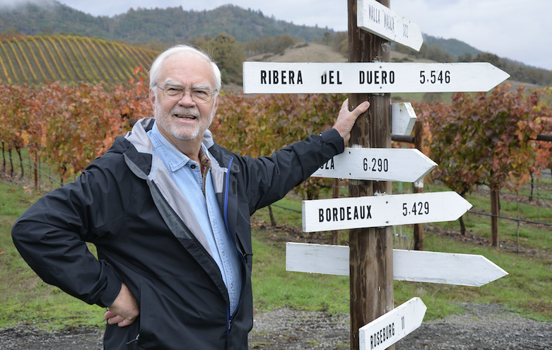 Earl Jones at the Abacela Vineyard