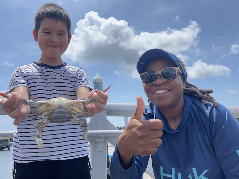 Tia Clark is an aficionaado of Gullah culture who runs a crab fishing business.