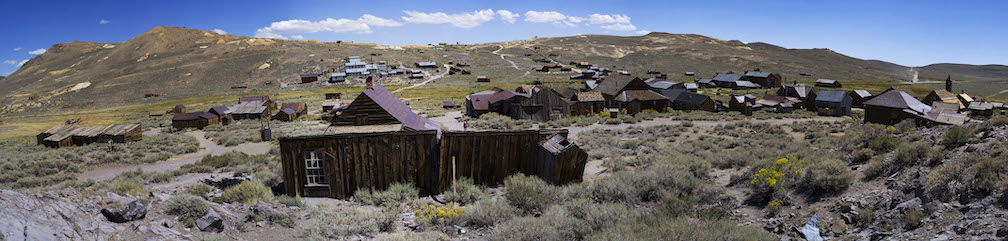 Bodie ghost town panorama