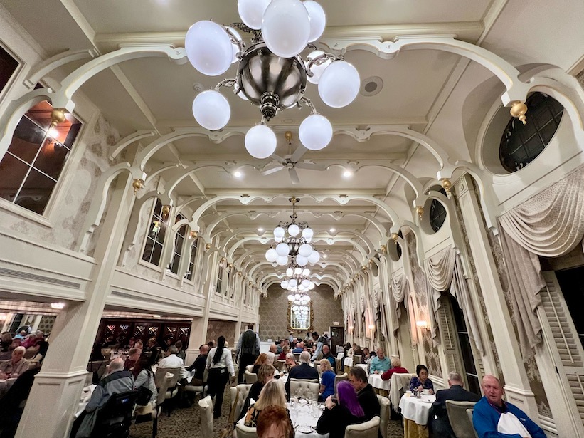 19th Century diving room aboard the American Queen steamboat.