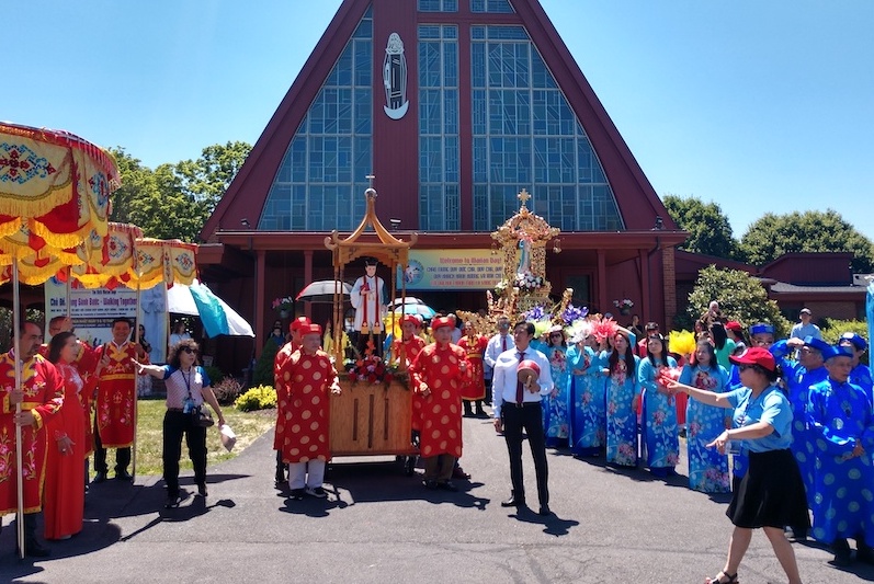 The National Shrine of Our Lady of Mt. Carmel in Middletown, NY attracts pilgrims from the Eastern U.S. and Canada.