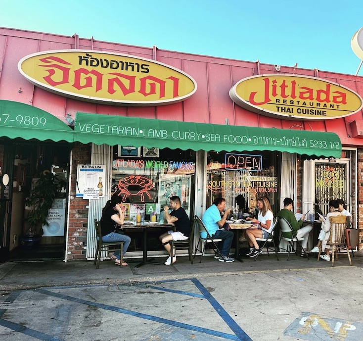 Jitlada Thai cafe in East Hollywood's Thai Town.