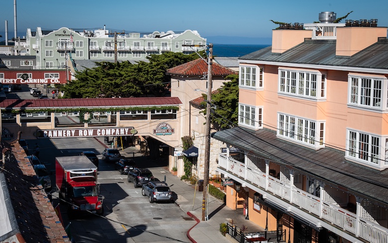 Cannery Row looking toward Monterey Bay Aquarium