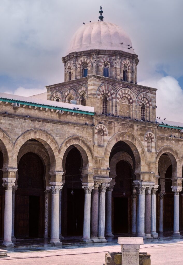 Erected in 732 AD, the Zeitouna Mosque sits at the heart of Tunis' medina. Built with rubble from the ancient city of Carthage, it is Tunisia's best example of Islamic architecture. 