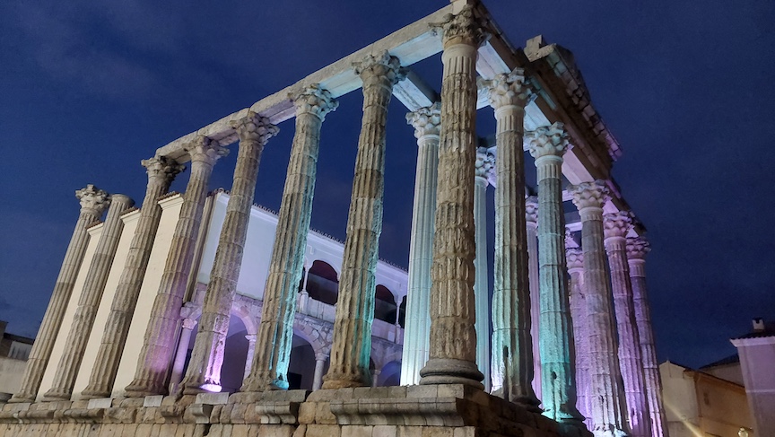 The Roman-built Temple of Diana in Mérida is better preserved than most monuments in Rome.