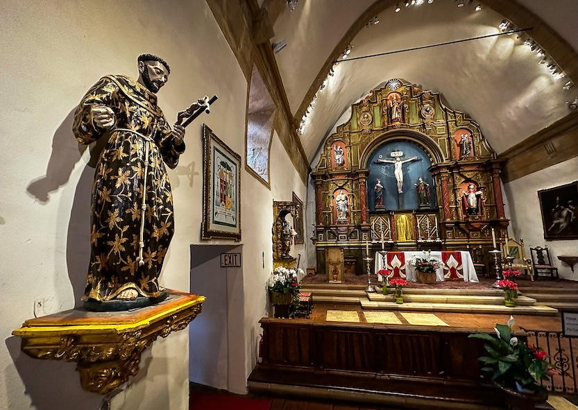 Fr. Junipero Serra is buried in the Carmel mission.