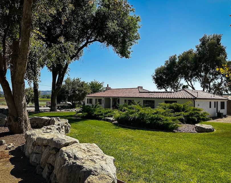 Directly across from the Hearst Ranch Winery is La Hacienda, a mid-1800s adobe farmhouse whose thick walls cool the Hacienda naturally.