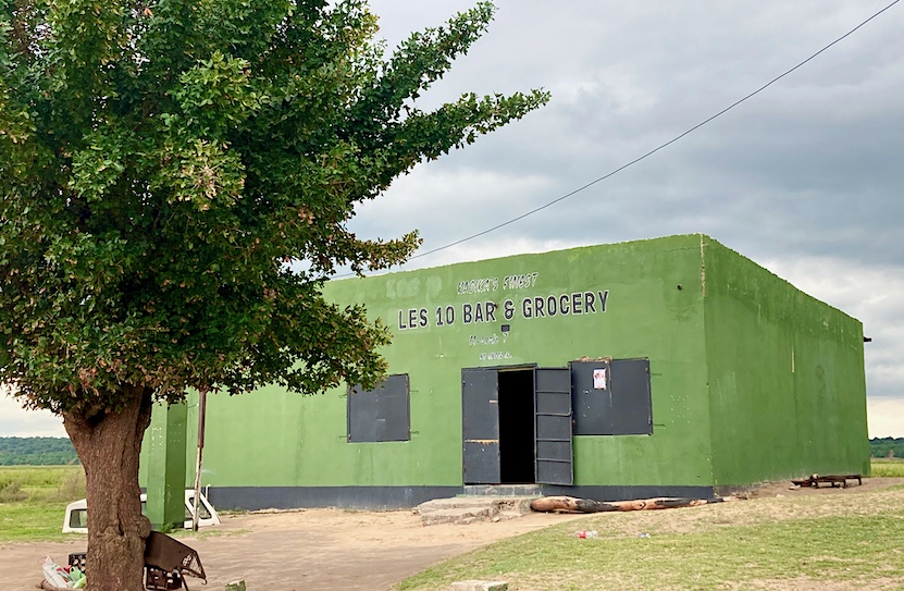 Typical shebeen, outside Kasika in Namibia.