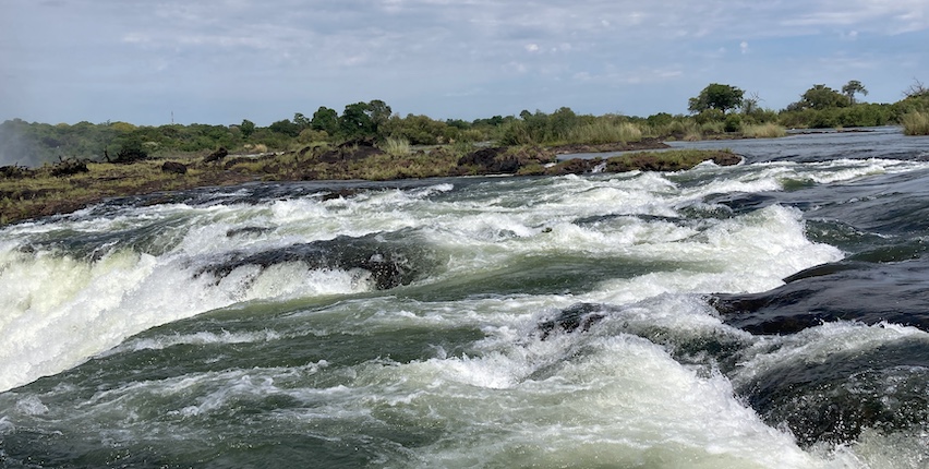 Victoria Falls viewed from the Devil's Pool