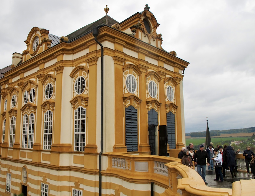 Melk Abby on the Danube River is a massive Benedictine Abbey in Austria.