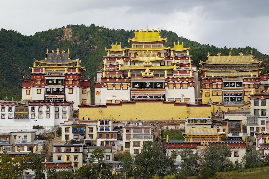 Songzanlin Monastert in Shangri-La often is called "Little Potala Palace."