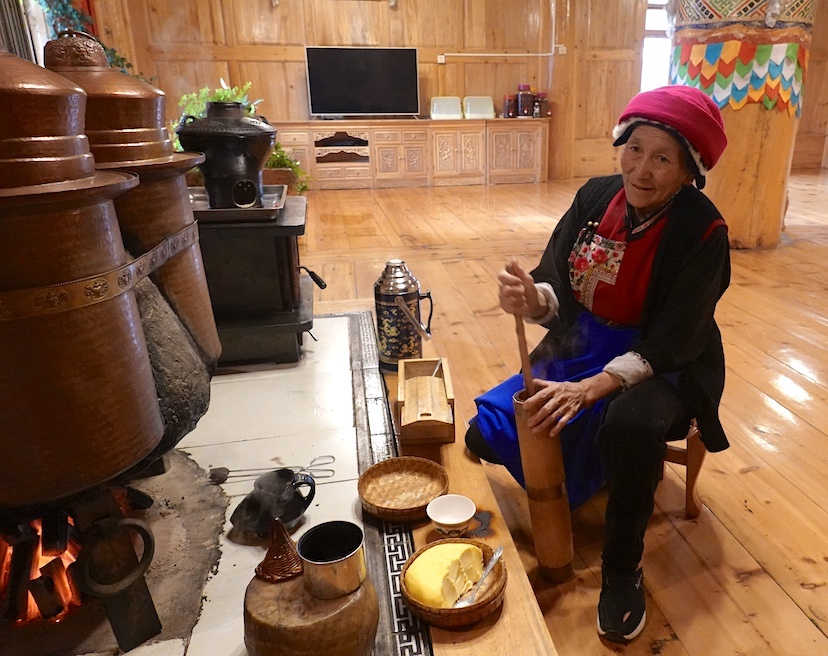 Throughout Tibet and along the Tea Horse Road in Yunnan no dinner party is complete without yak butter tea and a barley dough called tsampa.