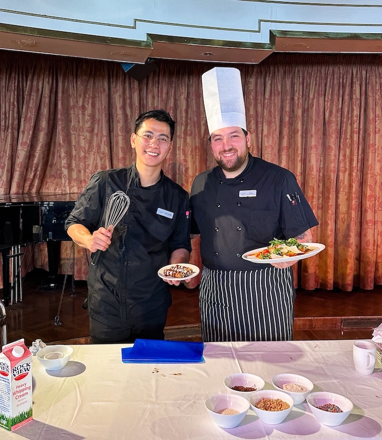 Odyssey chef Victor Ferri and pastry chef Joe Carther Bayombong.