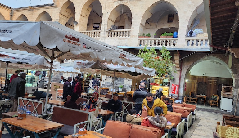 Gumruk Han Cafe in San Liurfa