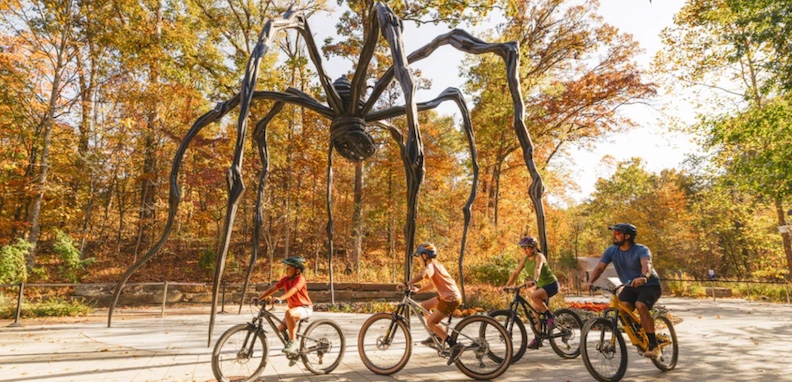 Artwork along the trail.