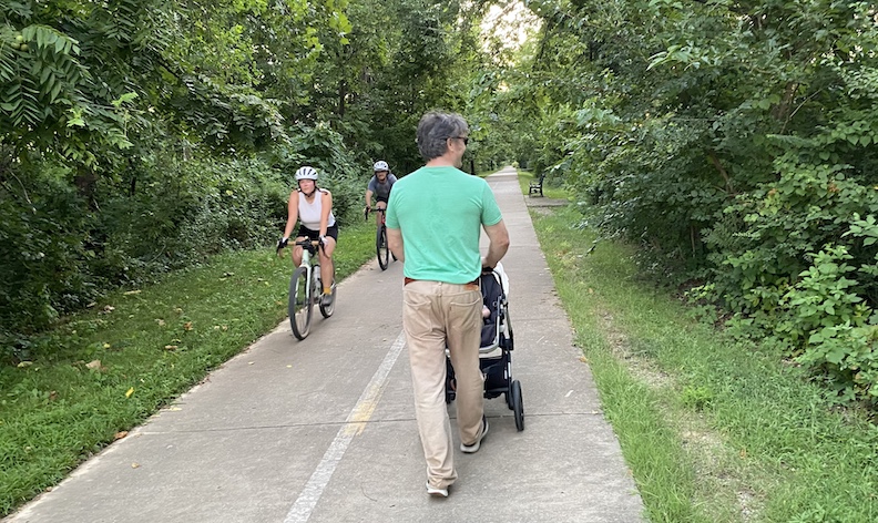 The Razorback Greenway, a 40-mile paved trail, is accessible to all.